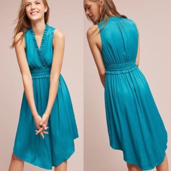 Maeve Dresses & Skirts - Maeve Anthropologie Like-New Turquiose Dress